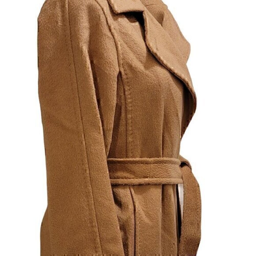 MAX MARA Manuela Belted Camel Hair Coat, Camel - Picture 7 of 16